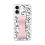 スリムプロテクションケース - STAND & RING RIBBON Sakura Pink［ ハローキティ - リボン - モノトーン ］