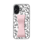 スリムプロテクションケース - STAND & RING RIBBON Sakura Pink［ ハローキティ - リボン - モノトーン ］
