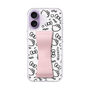 スリムプロテクションケース - STAND & RING RIBBON Sakura Pink［ ハローキティ - リボン - モノトーン ］