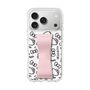 スリムプロテクションケース - STAND & RING RIBBON Sakura Pink［ ハローキティ - リボン - モノトーン ］