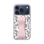 スリムプロテクションケース - STAND & RING RIBBON Sakura Pink［ ハローキティ - リボン - モノトーン ］