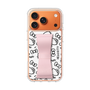 スリムプロテクションケース - STAND & RING RIBBON Sakura Pink［ ハローキティ - リボン - モノトーン ］