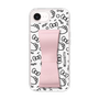 スリムプロテクションケース - STAND & RING RIBBON Sakura Pink［ ハローキティ - リボン - モノトーン ］