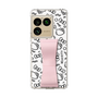 スリムプロテクションケース - STAND & RING RIBBON Sakura Pink［ ハローキティ - リボン - モノトーン ］