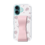 スリムプロテクションケース - STAND & RING RIBBON Sakura Pink［ マイメロディ - リボン - ライン ］