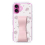 スリムプロテクションケース - STAND & RING RIBBON Sakura Pink［ マイメロディ - リボン - ライン ］