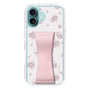 スリムプロテクションケース - STAND & RING RIBBON Sakura Pink［ マイメロディ - リボン - ライン ］