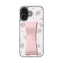 スリムプロテクションケース - STAND & RING RIBBON Sakura Pink［ マイメロディ - リボン - ライン ］