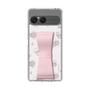 スリムプロテクションケース - STAND & RING RIBBON Sakura Pink［ マイメロディ - リボン - ライン ］