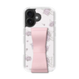 スリムプロテクションケース - STAND & RING RIBBON Sakura Pink［ クロミ - リボン - ライン ］