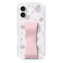 スリムプロテクションケース - STAND & RING RIBBON Sakura Pink［ クロミ - リボン - ライン ］