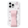 スリムプロテクションケース - STAND & RING RIBBON Sakura Pink［ クロミ - リボン - ライン ］