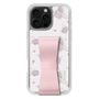 スリムプロテクションケース - STAND & RING RIBBON Sakura Pink［ クロミ - リボン - ライン ］