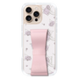 スリムプロテクションケース - STAND & RING RIBBON Sakura Pink［ クロミ - リボン - ライン ］