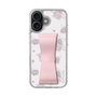 スリムプロテクションケース - STAND & RING RIBBON Sakura Pink［ クロミ - リボン - ライン ］
