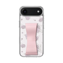 スリムプロテクションケース - STAND & RING RIBBON Sakura Pink［ クロミ - リボン - ライン ］