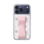 スリムプロテクションケース - STAND & RING RIBBON Sakura Pink［ クロミ - リボン - ライン ］