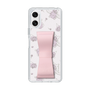 スリムプロテクションケース - STAND & RING RIBBON Sakura Pink［ クロミ - リボン - ライン ］