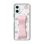 スリムプロテクションケース - STAND & RING RIBBON Sakura Pink［ クロミ - リボン - ライン ］