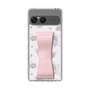 スリムプロテクションケース - STAND & RING RIBBON Sakura Pink［ クロミ - リボン - ライン ］