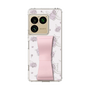 スリムプロテクションケース - STAND & RING RIBBON Sakura Pink［ クロミ - リボン - ライン ］