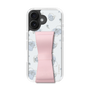 スリムプロテクションケース - STAND & RING RIBBON Sakura Pink［ リトルツインスターズ - リボン - ライン ］