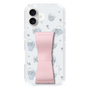 スリムプロテクションケース - STAND & RING RIBBON Sakura Pink［ リトルツインスターズ - リボン - ライン ］