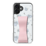 スリムプロテクションケース - STAND & RING RIBBON Sakura Pink［ リトルツインスターズ - リボン - ライン ］