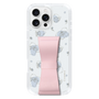 スリムプロテクションケース - STAND & RING RIBBON Sakura Pink［ リトルツインスターズ - リボン - ライン ］