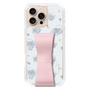 スリムプロテクションケース - STAND & RING RIBBON Sakura Pink［ リトルツインスターズ - リボン - ライン ］
