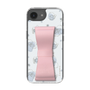 スリムプロテクションケース - STAND & RING RIBBON Sakura Pink［ リトルツインスターズ - リボン - ライン ］