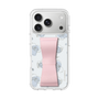 スリムプロテクションケース - STAND & RING RIBBON Sakura Pink［ リトルツインスターズ - リボン - ライン ］