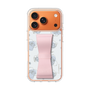 スリムプロテクションケース - STAND & RING RIBBON Sakura Pink［ リトルツインスターズ - リボン - ライン ］