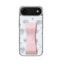 スリムプロテクションケース - STAND & RING RIBBON Sakura Pink［ リトルツインスターズ - リボン - ライン ］