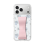スリムプロテクションケース - STAND & RING RIBBON Sakura Pink［ リトルツインスターズ - リボン - ライン ］