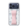 スリムプロテクションケース - STAND & RING RIBBON Sakura Pink［ リトルツインスターズ - リボン - ライン ］