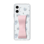 スリムプロテクションケース - STAND & RING RIBBON Sakura Pink［ リトルツインスターズ - リボン - ライン ］
