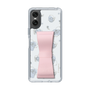 スリムプロテクションケース - STAND & RING RIBBON Sakura Pink［ リトルツインスターズ - リボン - ライン ］