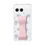 スリムプロテクションケース - STAND & RING RIBBON Sakura Pink［ リトルツインスターズ - リボン - ライン ］