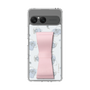 スリムプロテクションケース - STAND & RING RIBBON Sakura Pink［ リトルツインスターズ - リボン - ライン ］