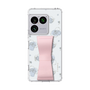 スリムプロテクションケース - STAND & RING RIBBON Sakura Pink［ リトルツインスターズ - リボン - ライン ］