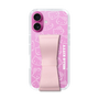 スリムプロテクションケース - STAND & RING RIBBON Sakura Pink［ ハローキティ - リボン - フェイス ］