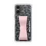 スリムプロテクションケース - STAND & RING RIBBON Sakura Pink［ ハローキティ - リボン - フェイス ］