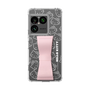 スリムプロテクションケース - STAND & RING RIBBON Sakura Pink［ ハローキティ - リボン - フェイス ］