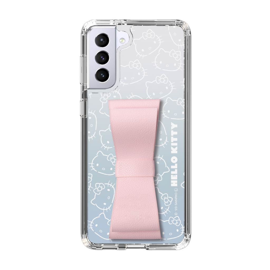 スリムプロテクションケース - STAND & RING RIBBON Sakura Pink スリムプロテクションケース - STAND & RING RIBBON Sakura Pink