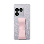 スリムプロテクションケース - STAND & RING RIBBON Sakura Pink［ マイメロディ - リボン - フェイス ］