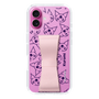 スリムプロテクションケース - STAND & RING RIBBON Sakura Pink［ クロミ - リボン - フェイス ］