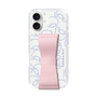 スリムプロテクションケース - STAND & RING RIBBON Sakura Pink［ リトルツインスターズ - リボン - フェイス ］