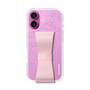 スリムプロテクションケース - STAND & RING RIBBON Sakura Pink［ リトルツインスターズ - リボン - フェイス ］