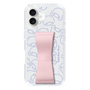 スリムプロテクションケース - STAND & RING RIBBON Sakura Pink［ リトルツインスターズ - リボン - フェイス ］